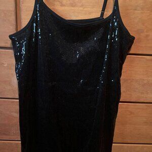 Torrid black sequined Tank/cami size 3